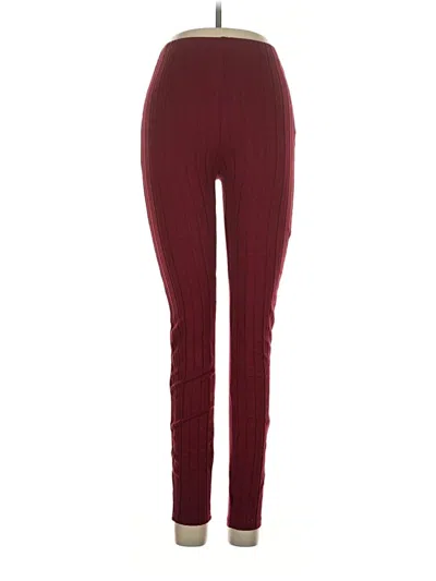Pre-owned Shein Active Pants In Burgundy