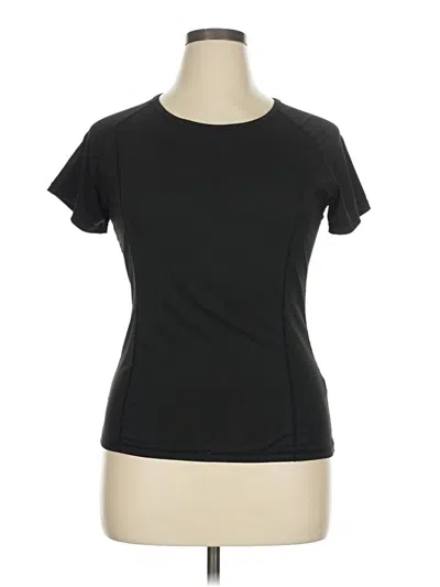 Pre-owned Shein Active T-shirt In Black