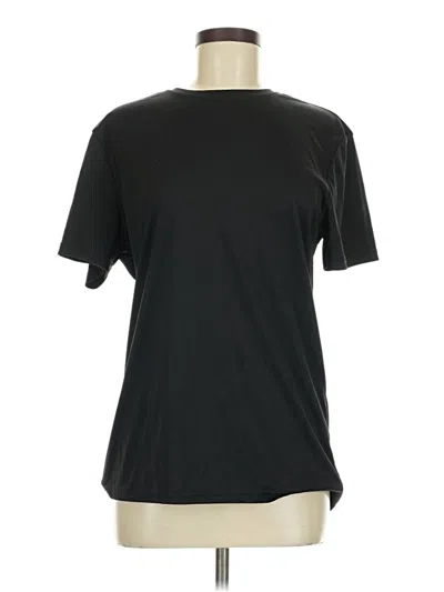 Pre-owned Shein Active T-shirt In Black