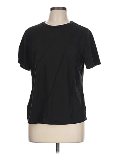 Pre-owned Shein Active T-shirt In Black