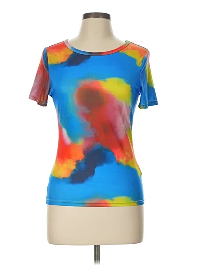 Pre-owned Shein Active T-shirt In Blue