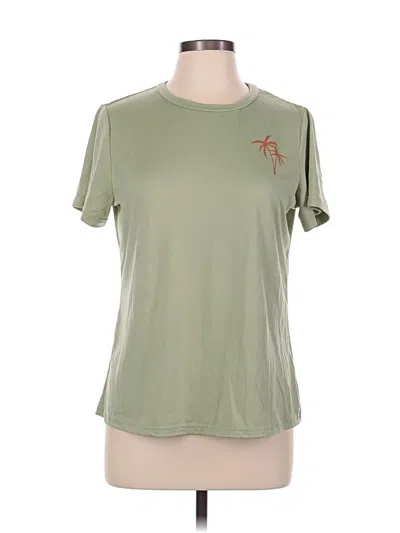 Pre-owned Shein Active T-shirt In Green