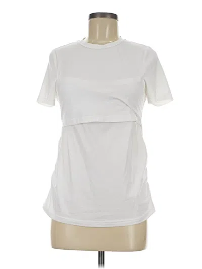 Pre-owned Shein Active T-shirt In White