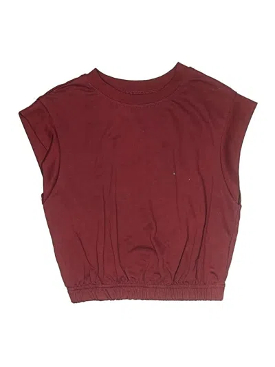 Pre-owned Shein Athletic Shorts In Burgundy