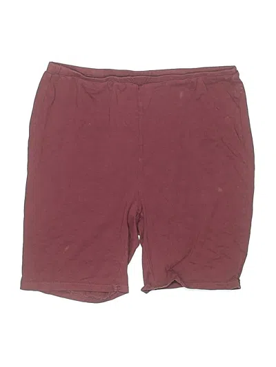 Pre-owned Shein Athletic Shorts In Burgundy