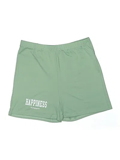 Pre-owned Shein Athletic Shorts In Green