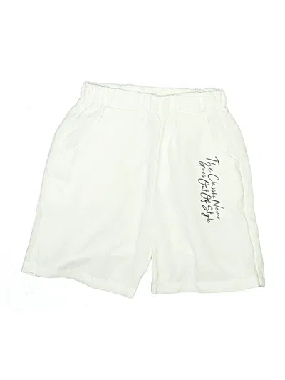Pre-owned Shein Kids' Athletic Shorts In Ivory