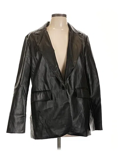 Pre-owned Shein Blazer Jacket In Black