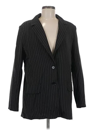 Pre-owned Shein Blazer Jacket In Black