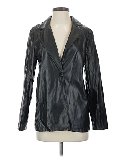 Pre-owned Shein Blazer Jacket In Black