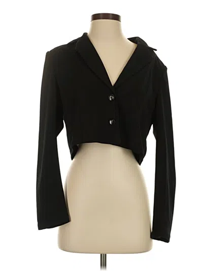Pre-owned Shein Blazer Jacket In Black