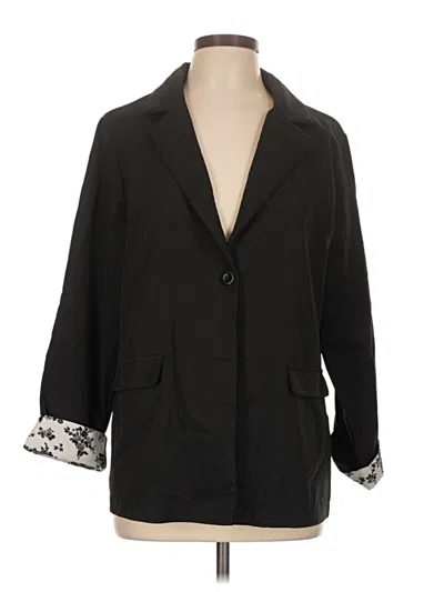 Pre-owned Shein Blazer Jacket In Black