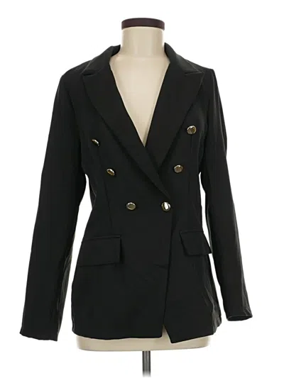 Pre-owned Shein Blazer Jacket In Black