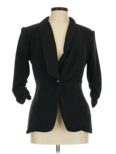 Pre-owned Shein Blazer Jacket In Black