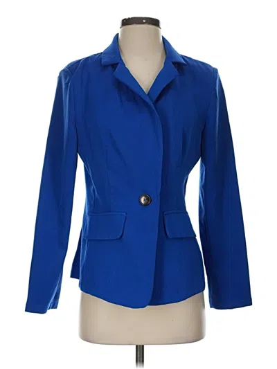 Pre-owned Shein Blazer Jacket In Blue