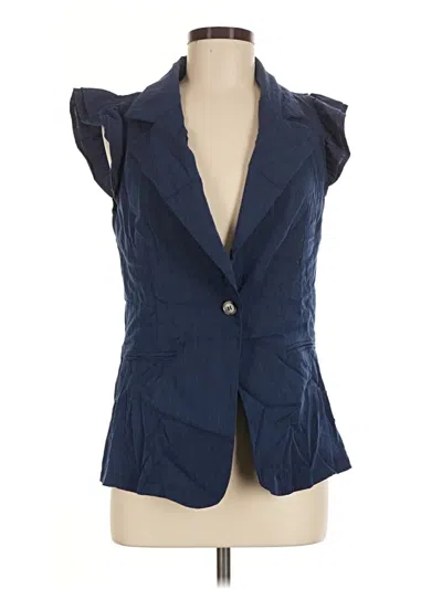 Pre-owned Shein Blazer Jacket In Blue