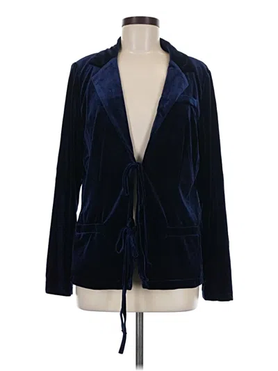 Pre-owned Shein Blazer Jacket In Blue