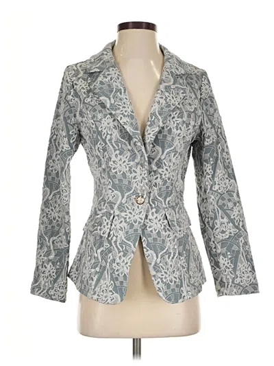 Pre-owned Shein Blazer Jacket In Blue