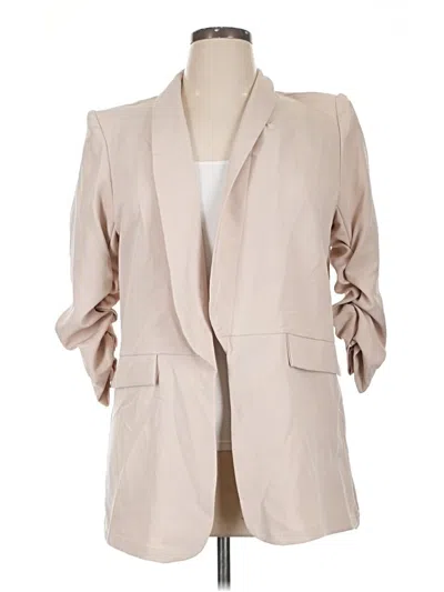 Pre-owned Shein Blazer Jacket In Brown