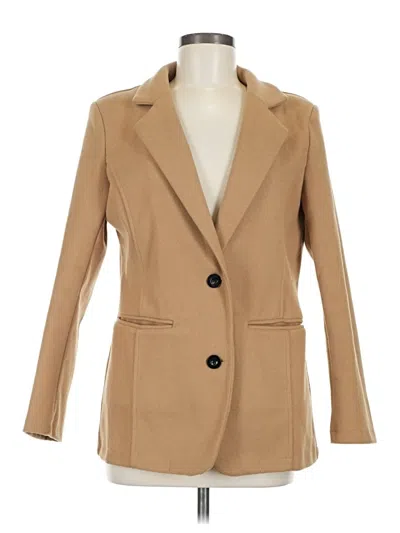 Pre-owned Shein Blazer Jacket In Brown