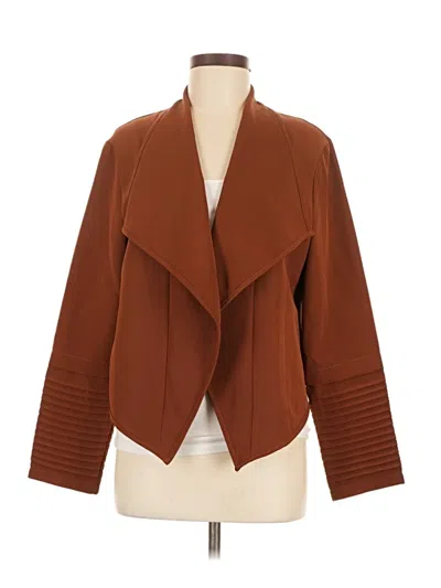 Pre-owned Shein Blazer Jacket In Brown
