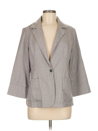 Pre-owned Shein Blazer Jacket In Gray