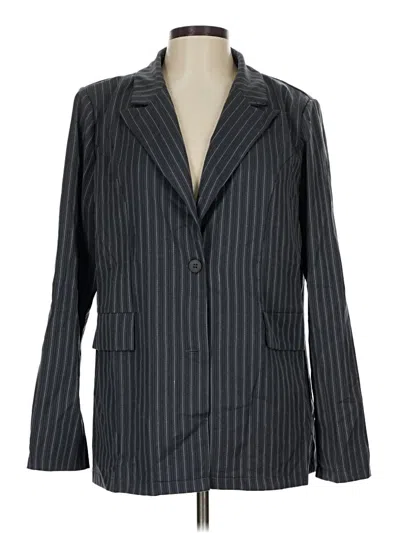 Pre-owned Shein Blazer Jacket In Gray