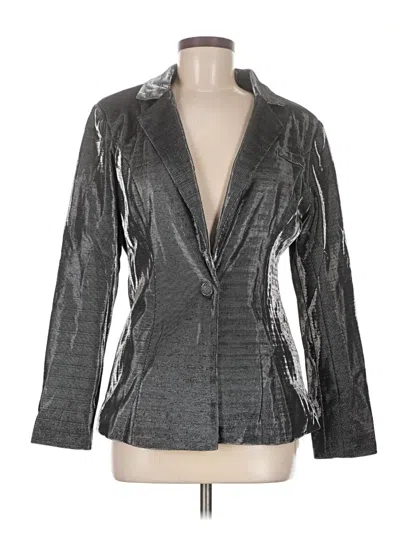 Shein Blazer Jacket In Gray