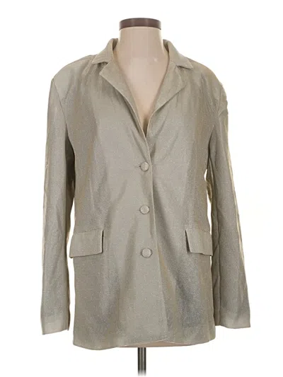 Shein Blazer Jacket In Gray