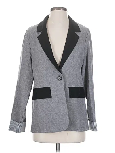 Pre-owned Shein Blazer Jacket In Gray