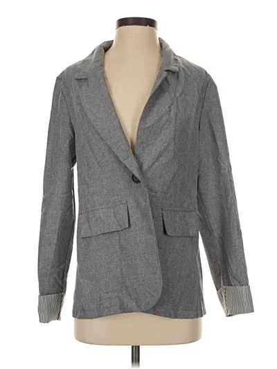 Pre-owned Shein Blazer Jacket In Gray