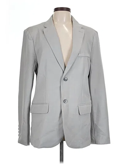 Pre-owned Shein Blazer Jacket In Gray