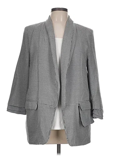 Pre-owned Shein Blazer Jacket In Gray