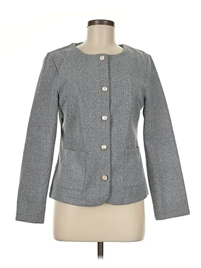 Pre-owned Shein Blazer Jacket In Gray