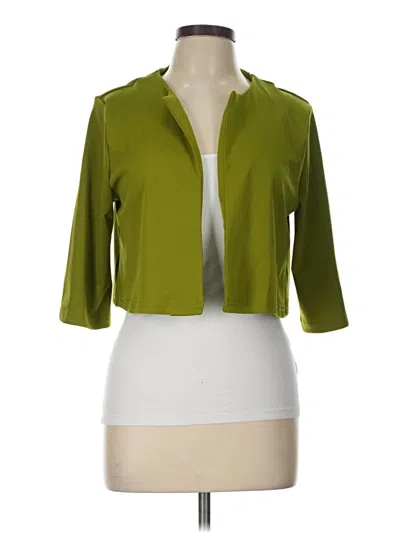 Pre-owned Shein Blazer Jacket In Green