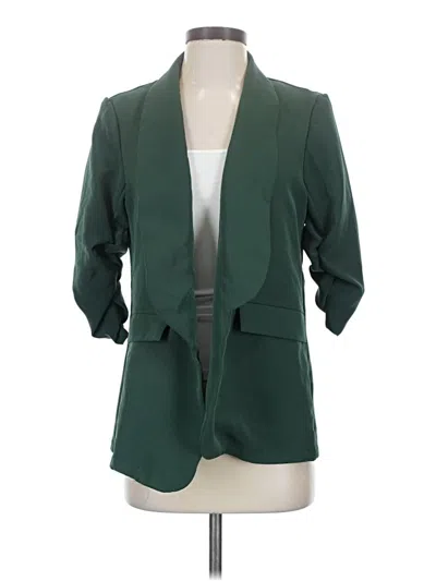 Pre-owned Shein Blazer Jacket In Green