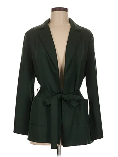 Pre-owned Shein Blazer Jacket In Green