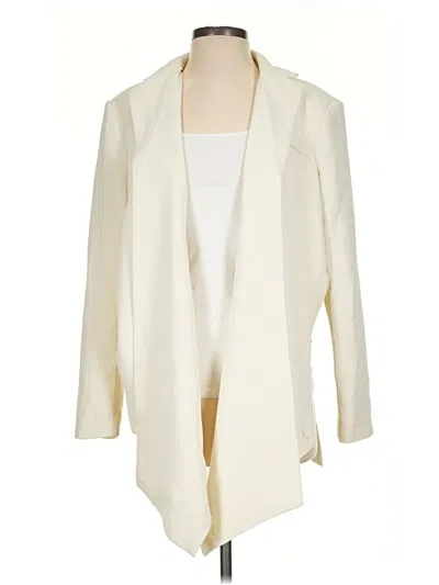Pre-owned Shein Blazer Jacket In Ivory