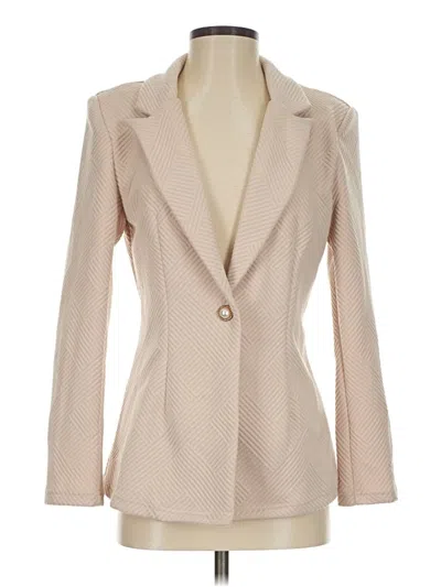 Pre-owned Shein Blazer Jacket In Ivory