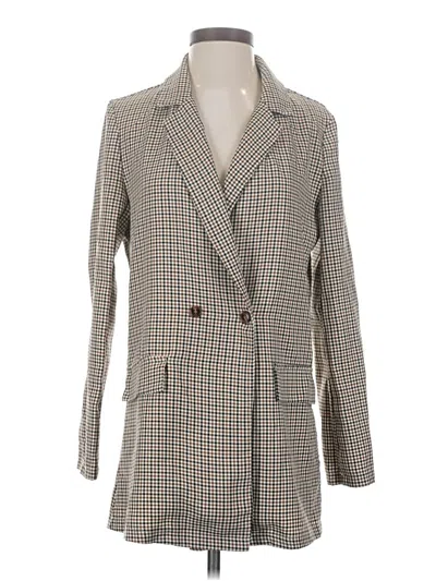 Pre-owned Shein Blazer Jacket In Ivory