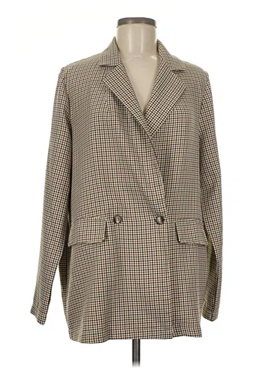 Pre-owned Shein Blazer Jacket In Ivory