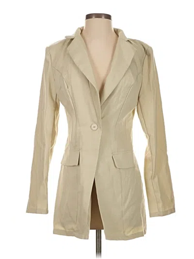 Pre-owned Shein Blazer Jacket In Ivory