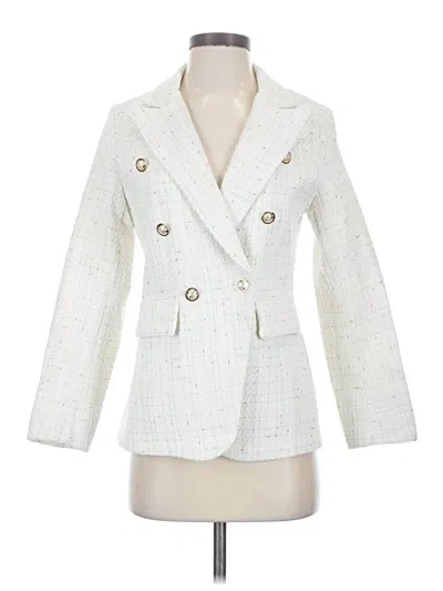 Pre-owned Shein Blazer Jacket In Ivory