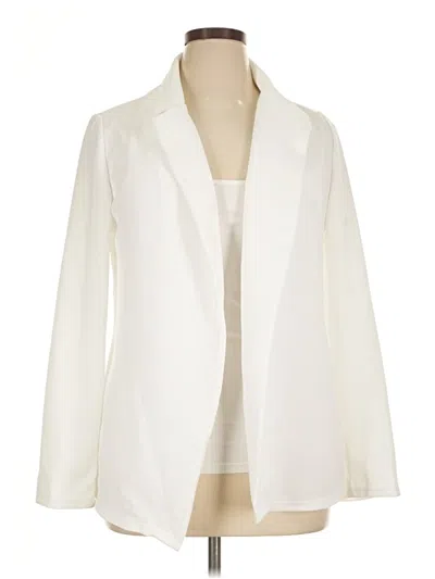 Pre-owned Shein Blazer Jacket In Ivory