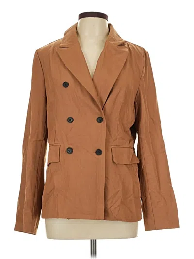 Pre-owned Shein Blazer Jacket In Orange