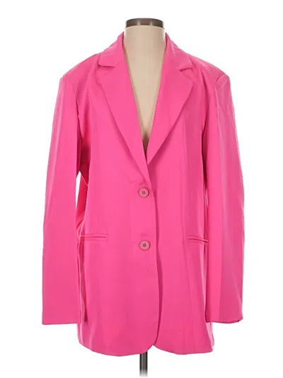 Pre-owned Shein Blazer Jacket In Pink