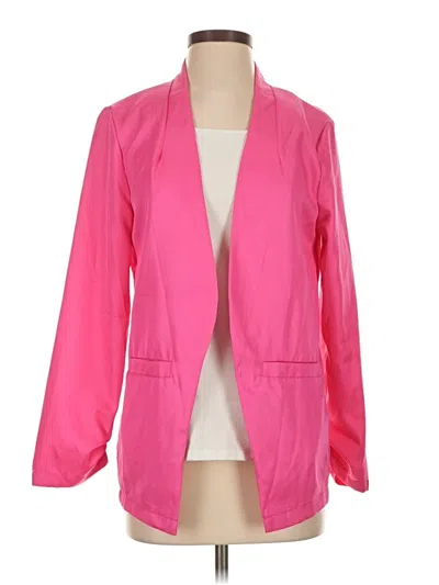 Pre-owned Shein Blazer Jacket In Pink