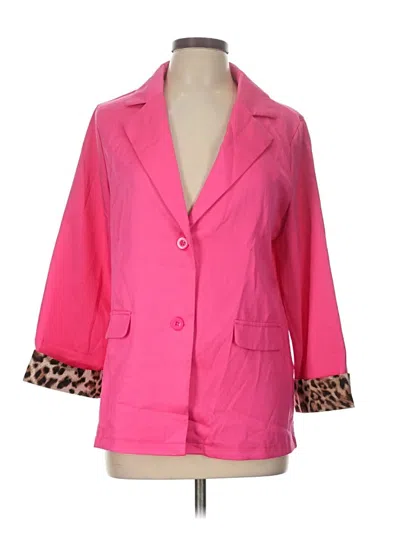 Pre-owned Shein Blazer Jacket In Pink