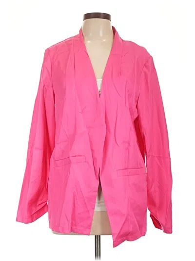 Pre-owned Shein Blazer Jacket In Pink