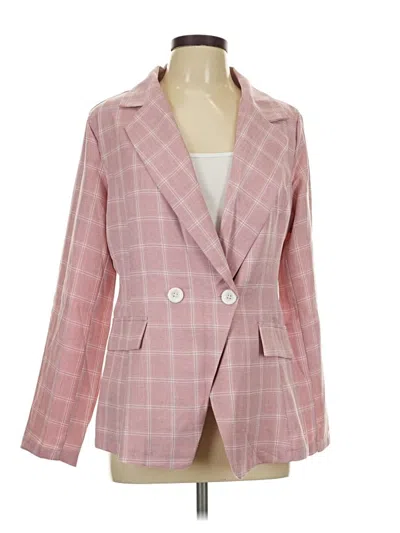 Pre-owned Shein Blazer Jacket In Pink